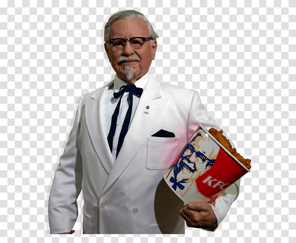 Colonel Sanders Ultra Music, Tie, Shirt, Person Transparent Png