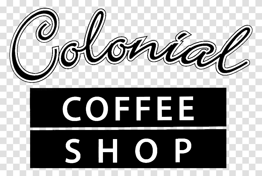 Colonial Coffee Shop Home Calligraphy, Alphabet, Handwriting, Label Transparent Png