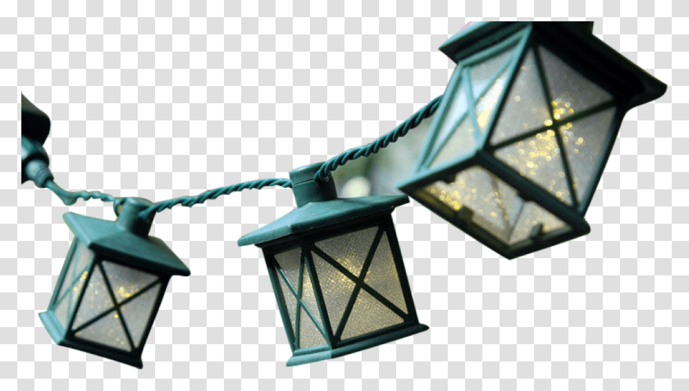 Colonial Lantern String Lights Triangle, Lamp, Lampshade Transparent Png