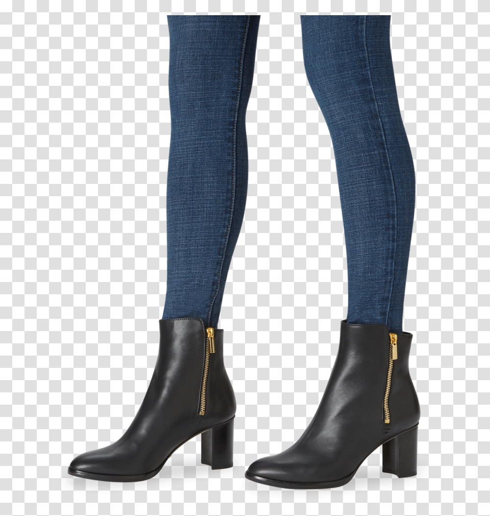 Color Black Calf High Heels, Apparel, Footwear, Person Transparent Png