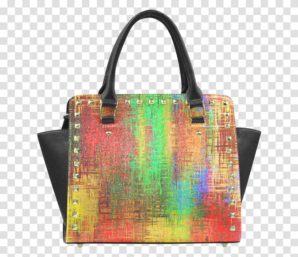 Color Blast Rivet Shoulder Handbag Handbag, Accessories, Accessory, Purse, Tote Bag Transparent Png