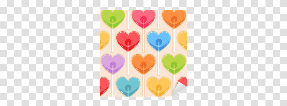 Color Candy Hearts Sticker • Pixers We Live To Change Girly, Sweets, Food, Confectionery, Lollipop Transparent Png