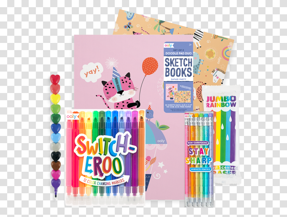 Color Changing Markers, Book, Greeting Card, Mail Transparent Png
