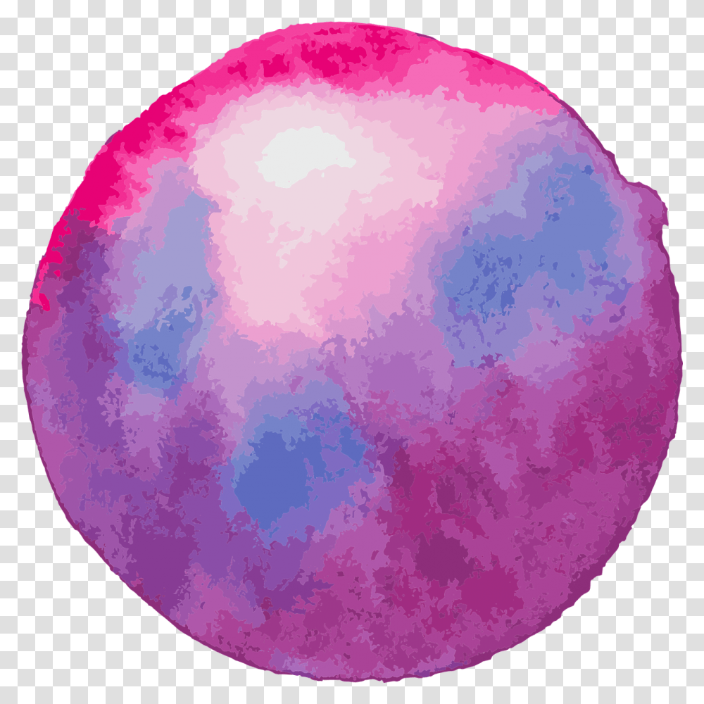 Color Circle Watercolour Pink Violet Circulo Acuarela Rosa, Sphere, Ball, Purple, Rug Transparent Png