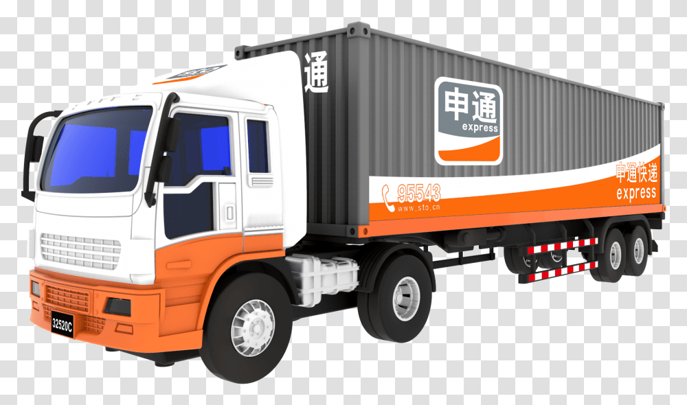 Color Classification Green Container Truck American Container Truck, Vehicle, Transportation, Van, Moving Van Transparent Png