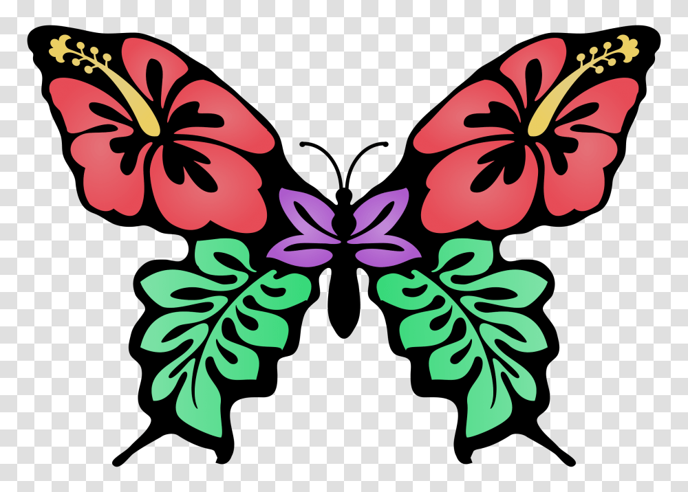 Color Clipart Flower Butterfly, Plant, Blossom, Floral Design, Pattern Transparent Png
