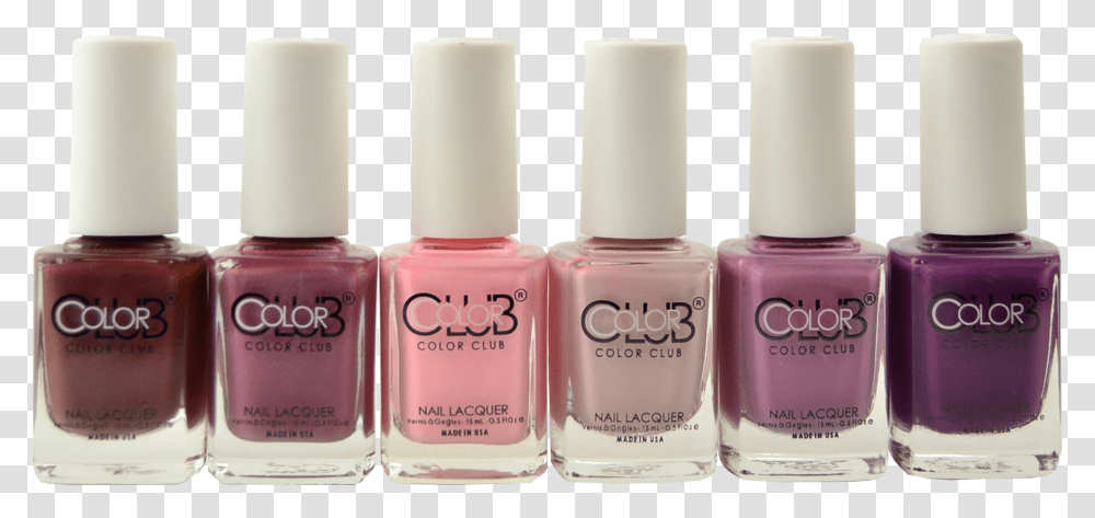 Color Club 6 Pc Wild Mulberry Collection, Cosmetics, Perfume, Bottle, Lipstick Transparent Png