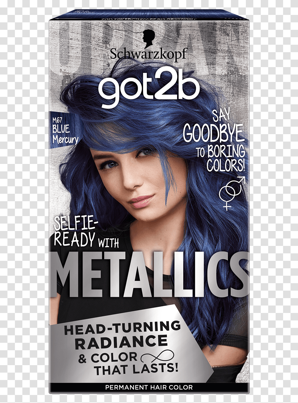 Color Com Metallics M67 Blue Mercury Blond, Magazine, Person, Human, Hair Transparent Png
