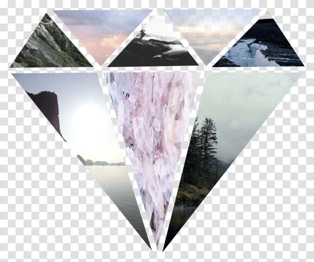 Color Diamond Love Hipster Tumblr Diamond, Architecture, Building, Collage, Poster Transparent Png