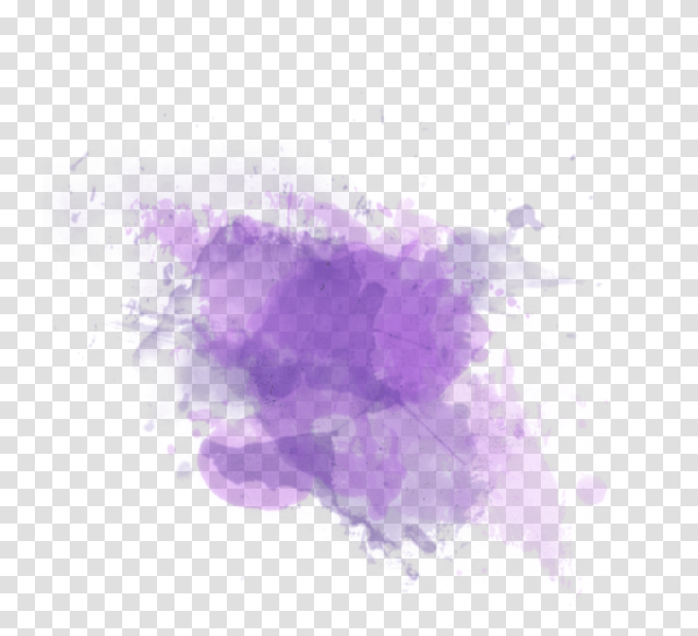 Color Effect Kawaii Ftestickers Tumblr Pastel Color Splash, Mineral, Purple, Crystal, Ornament Transparent Png