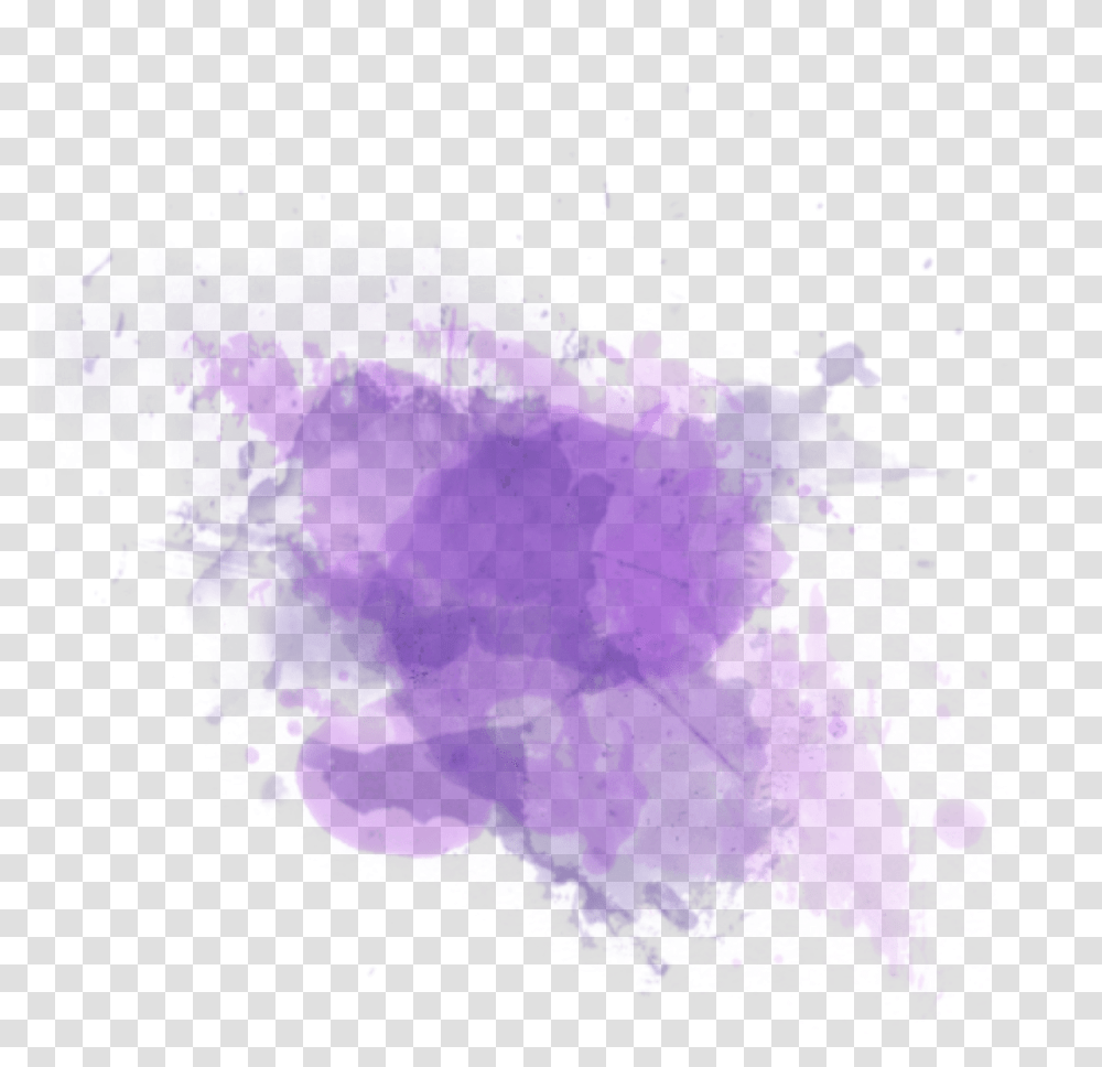 Color Effect Kawaii Ftestickers Tumblr Pastel Color Splash, Ornament, Purple, Pattern, Fractal Transparent Png
