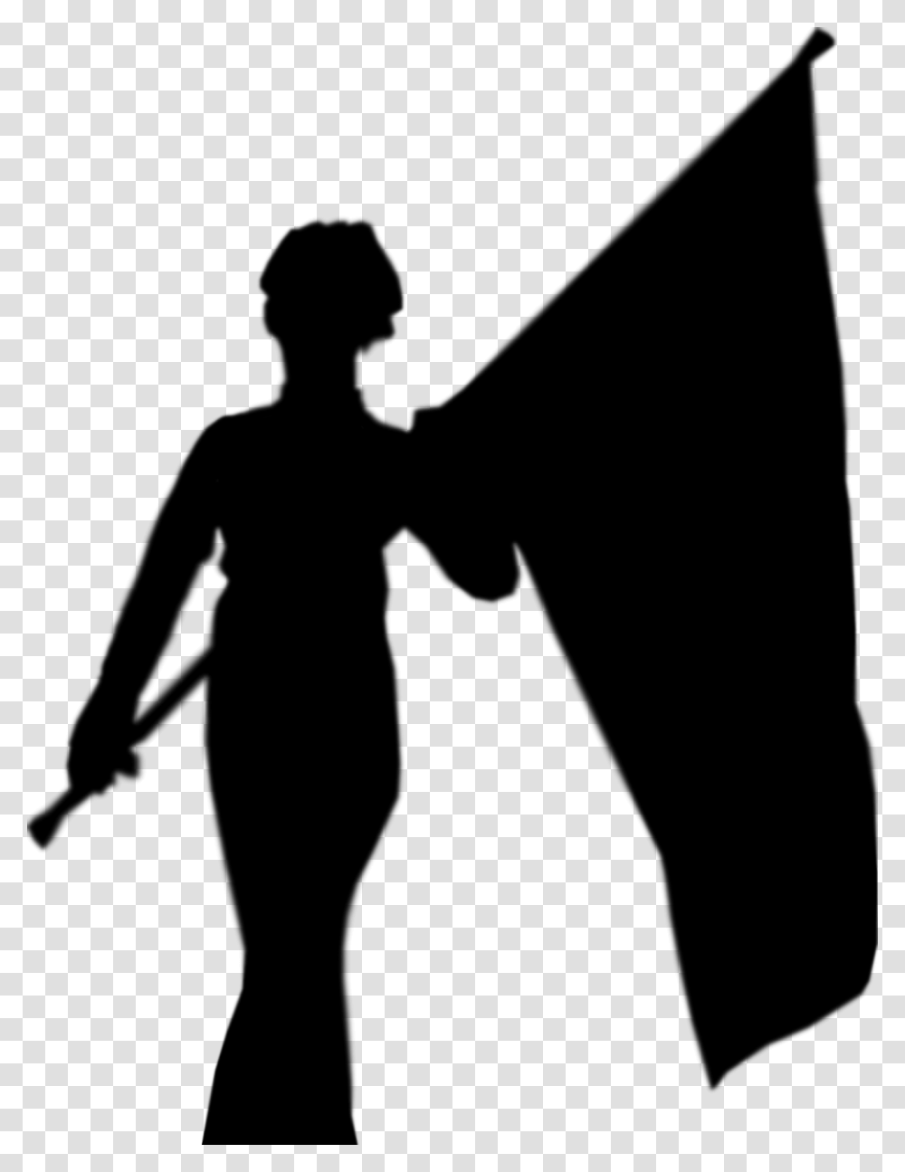 Color Guard Clip Art Free, Cross, Silhouette Transparent Png