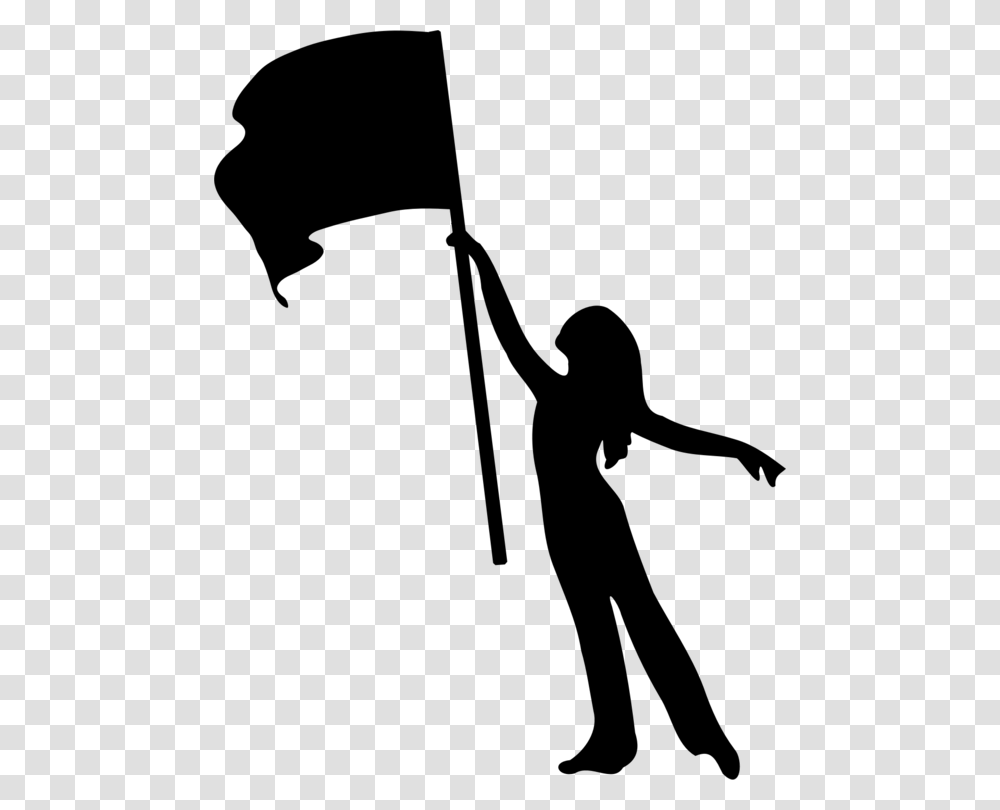 Color Guard Colour Guard Silhouette Art Marching Band Free, Gray, World Of Warcraft Transparent Png
