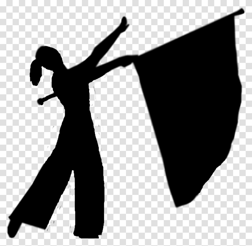 Color Guard Silhouette Interesting Things Color, Stencil, Photography, Leisure Activities, Female Transparent Png