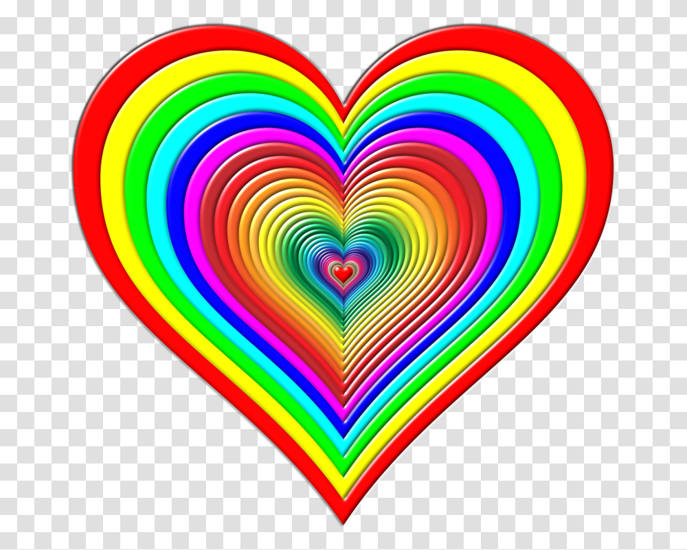 Color Heart Rainbow Green Rainbow In A Heart Big Rainbow Heart, Light, Rug, Graphics, Interior Design Transparent Png