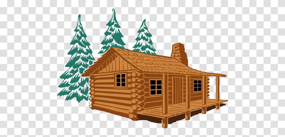 Color Log Cabin Clip Art, Housing, Building, House, Christmas Tree Transparent Png