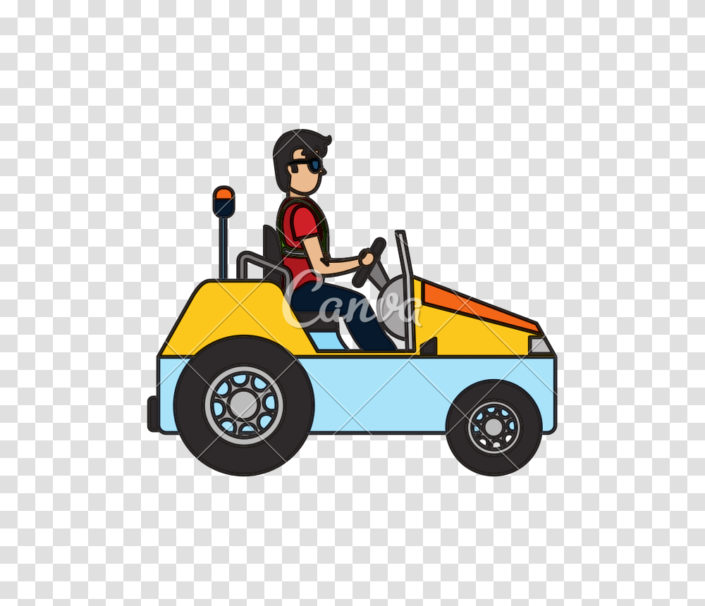 Color Man With Luggage Towing Vehicle Service, Transportation, Buggy, Lawn Mower, Car Transparent Png