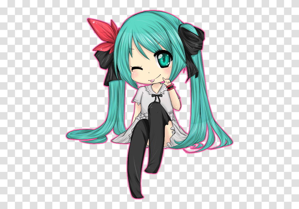 Color Miku By Lauespi Cartoon, Manga, Comics, Book, Doll Transparent Png