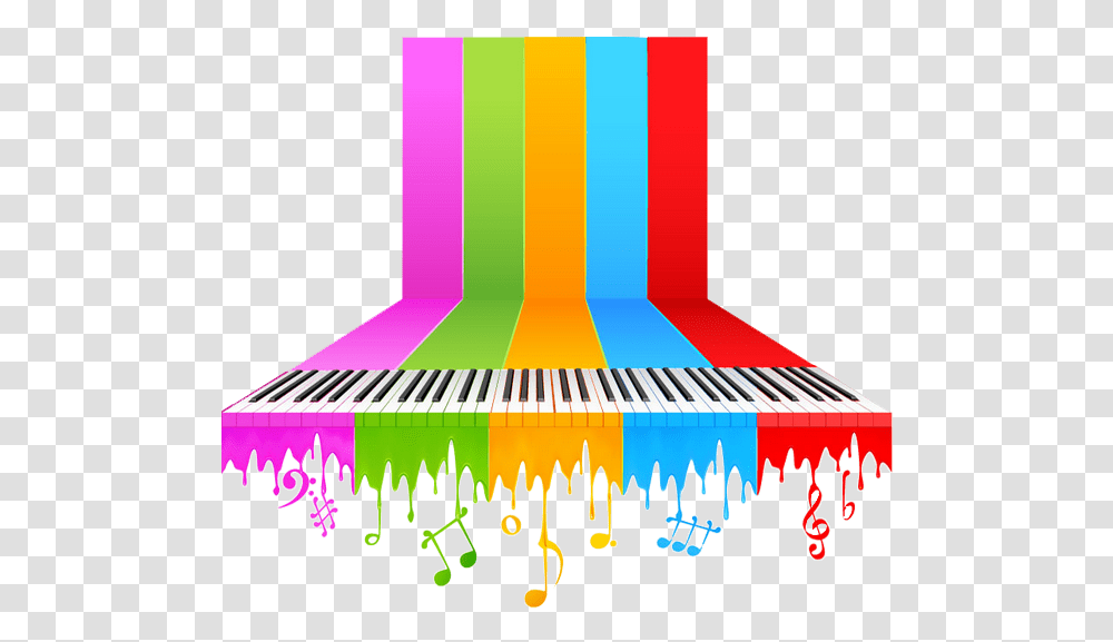 Color Music Notes Background Music Keyboard, Graphics, Art, Plastic Transparent Png