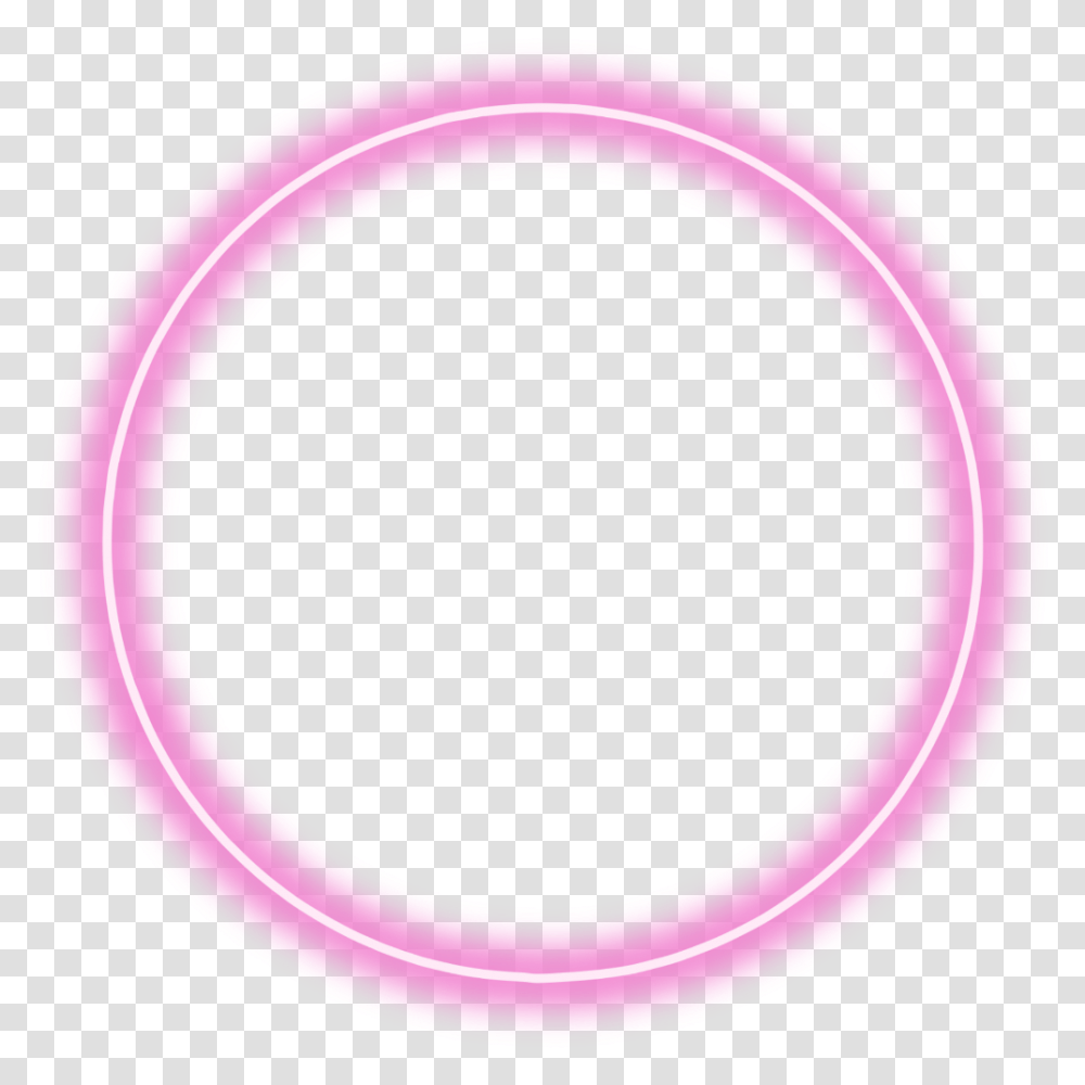 Color Neon Round Circle Pink Glow Freetoedit Circle, Tape, Rug, Oval, Hoop Transparent Png