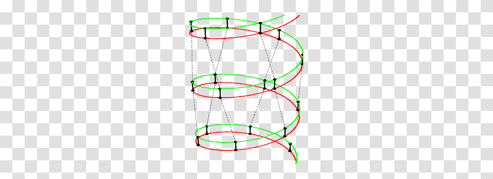 Color Online Schematic View Of Dna Double Helix Red And Green, Bow, Plot, Sphere, Diagram Transparent Png
