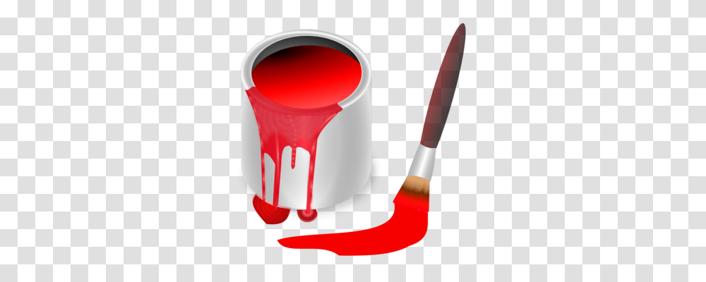 Color Orange Paint Red Tube, Paint Container, Tool, Brush, Smoke Pipe Transparent Png