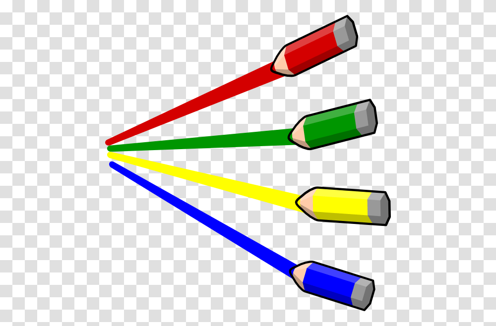 Color Pencil Stripes Small Pencils Clip Art, Baseball Bat, Team Sport, Sports, Softball Transparent Png
