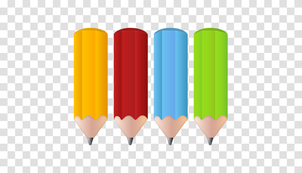 Color Pencils Pens Icon, Crayon Transparent Png