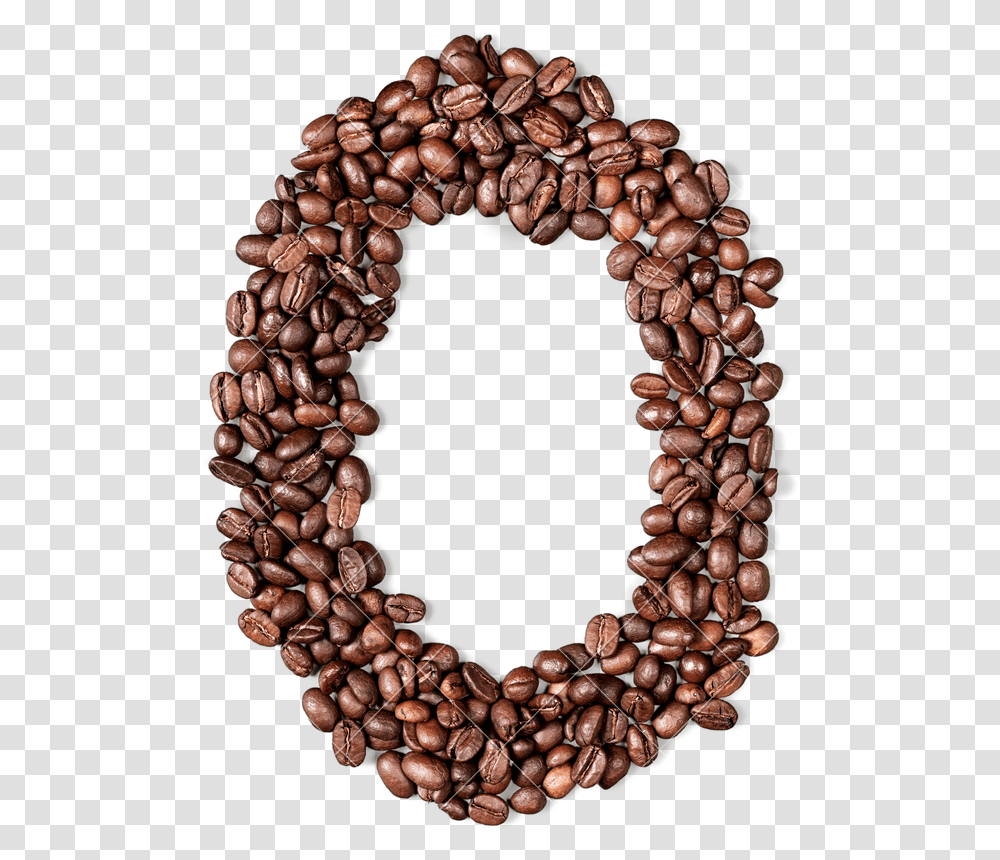 Color Photograph Of Alphabet Letter O Or Made Out Of Coffee, Plant, Vegetable, Food, Bean Transparent Png