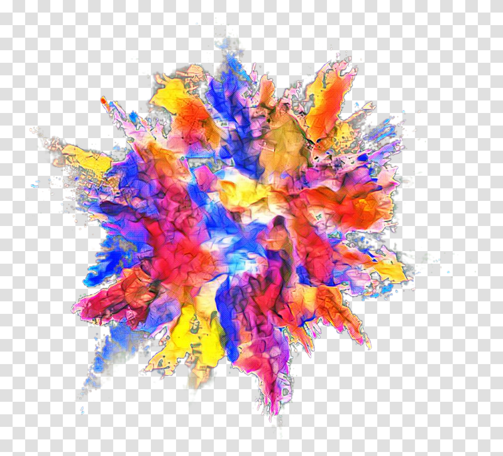 Color Powder Color Dust Explosion, Ornament, Pattern, Fractal Transparent Png