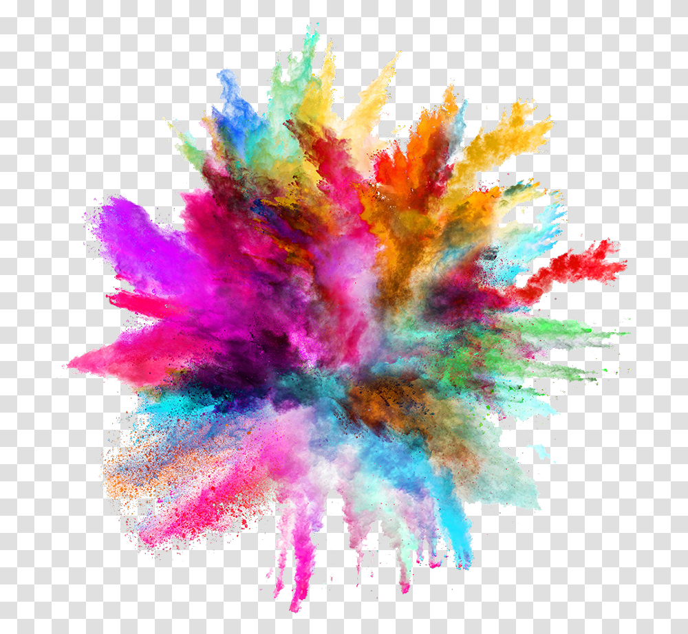 Color Powder Explosion Picsart Splash Smoke Effect, Ornament, Pattern, Fractal, Purple Transparent Png