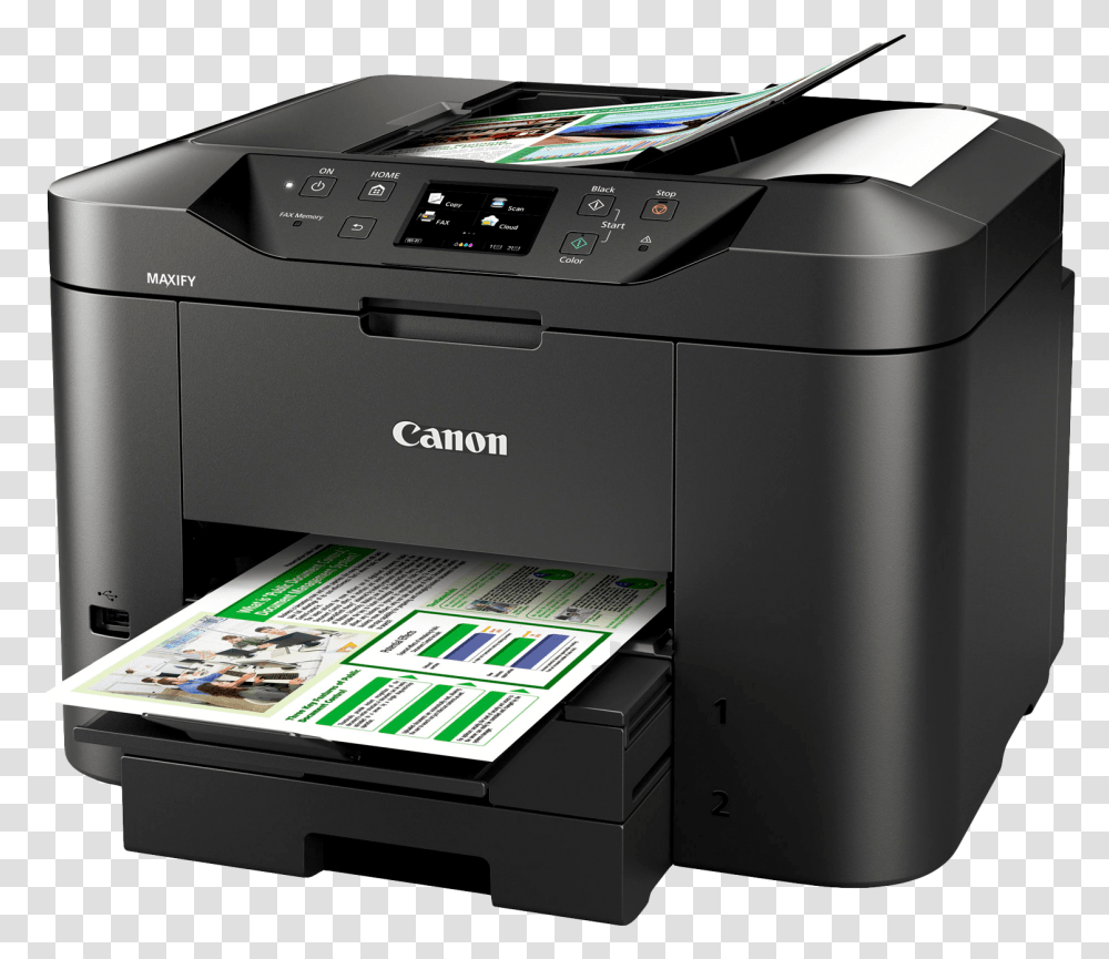 Color Printer Image Maxify Canon, Machine Transparent Png