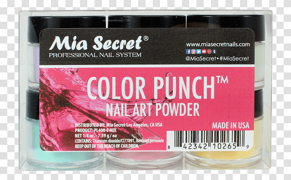 Color Punch Mia Secret, Paper, Label Transparent Png