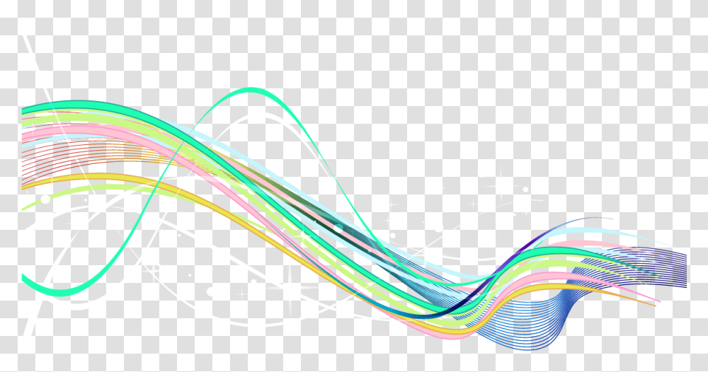 Color Rainbow Vector Lines Curve Wire, Light, Graphics, Art, Bicycle Transparent Png