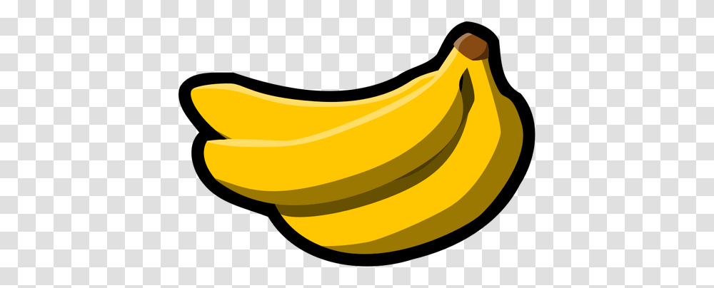 Color Sign For Banana Fruit Vector Clip Art, Plant, Food Transparent Png