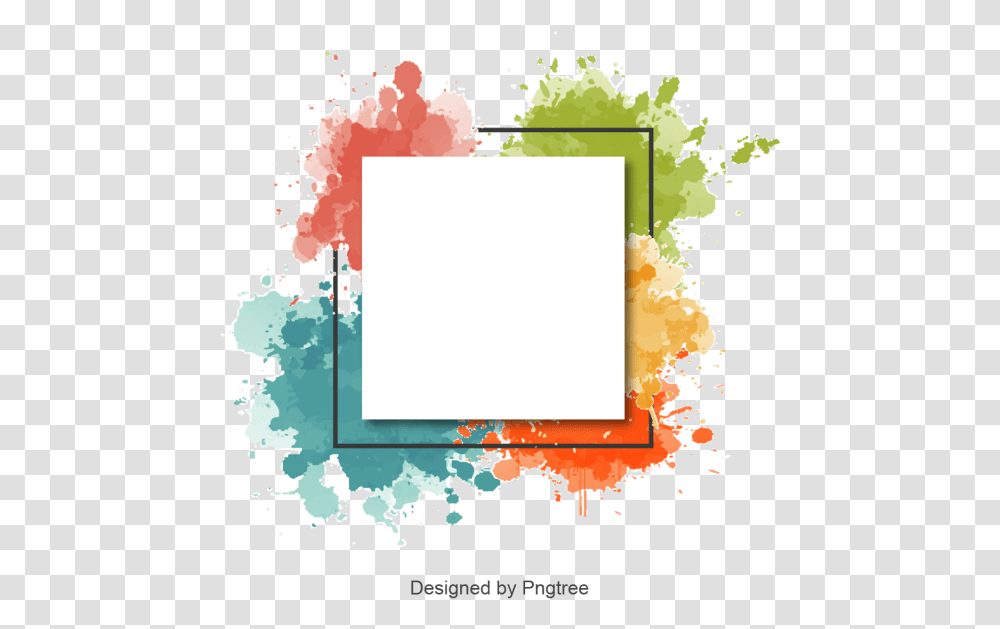 Color Splash Border, Plot Transparent Png