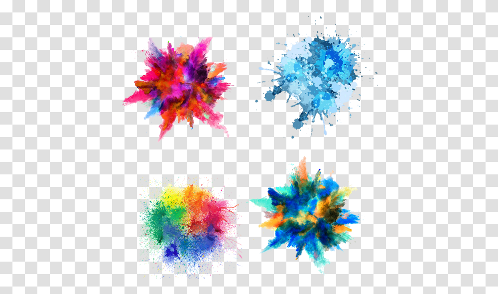 Color Splash Color Powder Explosion, Ornament, Pattern, Fractal Transparent Png