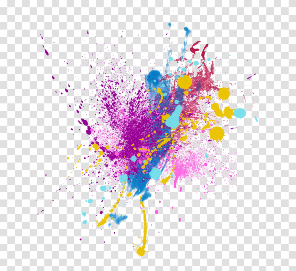 Color Splash Colorsplash Purple Blue Yellow Pink, Pattern, Paper Transparent Png