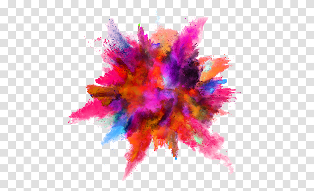 Color Splash Explosion Powder Ink Download Hq Clipart Splash Of Colour, Pattern, Ornament, Fractal, Purple Transparent Png