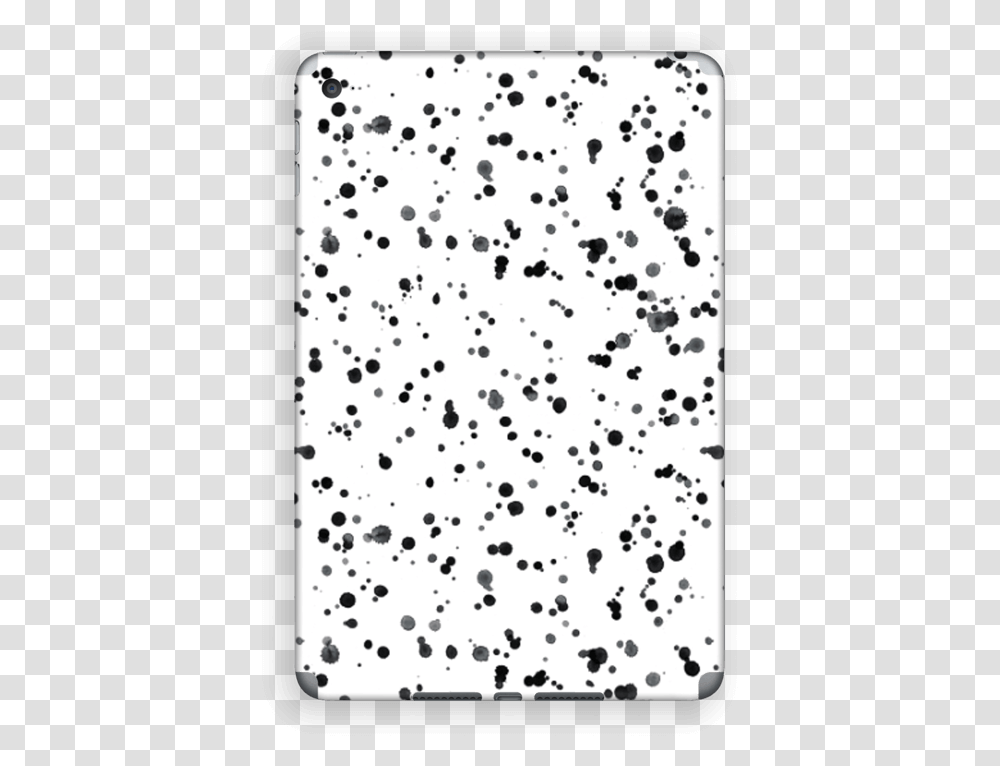 Color Splash Skin Ipad Mini Wit Met Zwarte Spetters, Rug, Paper, Confetti Transparent Png
