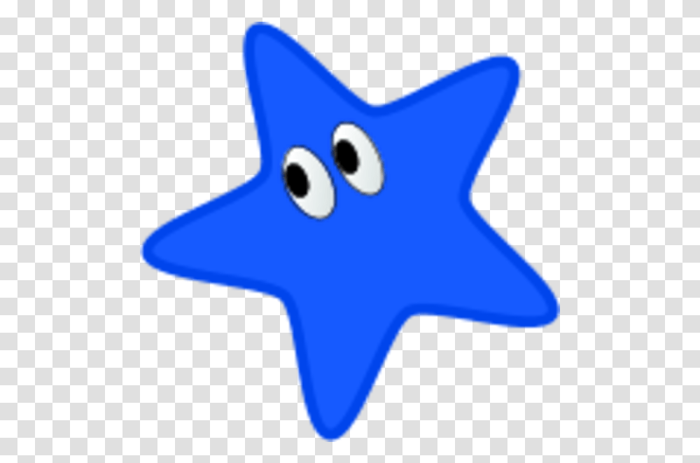 Color Star Cliparts Blue Star With Eyes Download Blue Colour Star Clipart, Star Symbol, Shark, Sea Life, Fish Transparent Png
