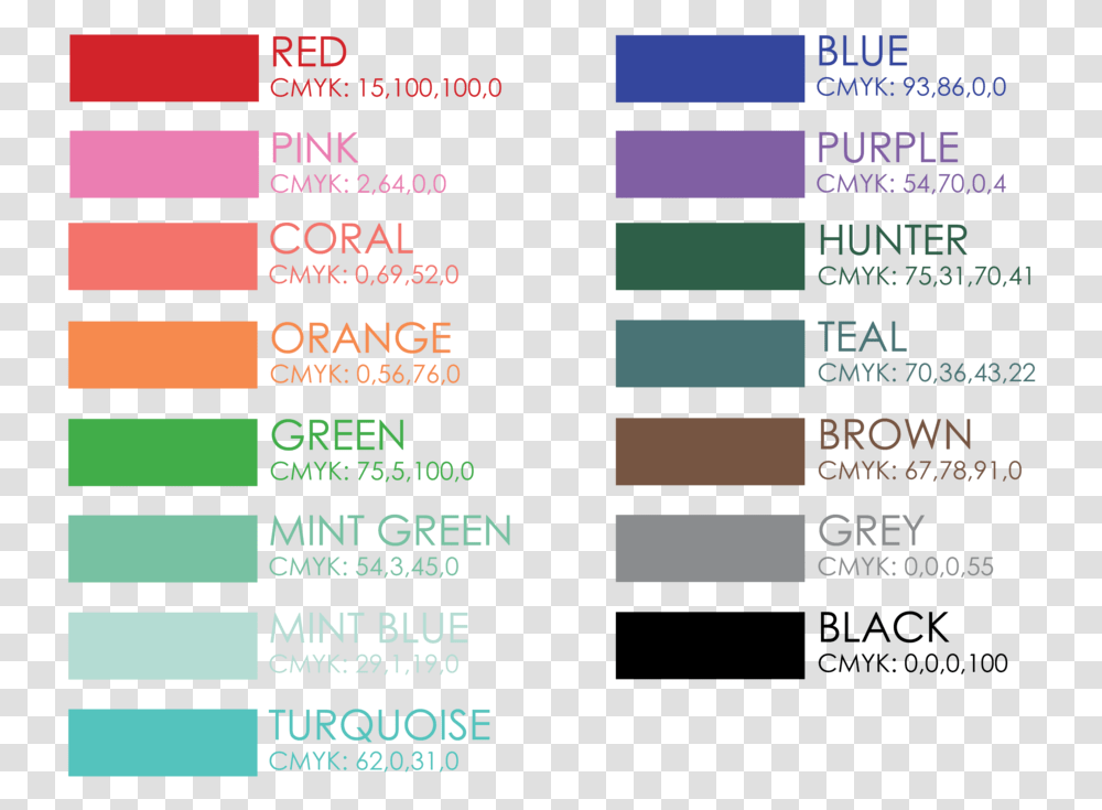 Color Swatches With Mints Download Hydro Flask Colors Swatches, Home Decor, Number Transparent Png