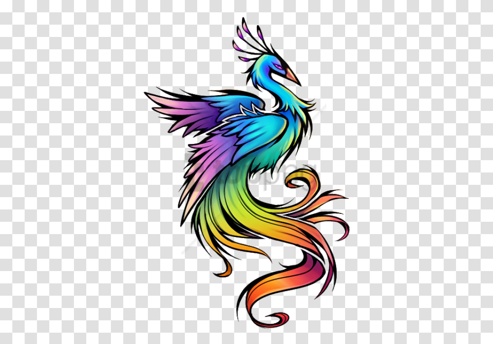 Color Tattoo Images Background Ibong Adarna Bird, Dragon Transparent Png