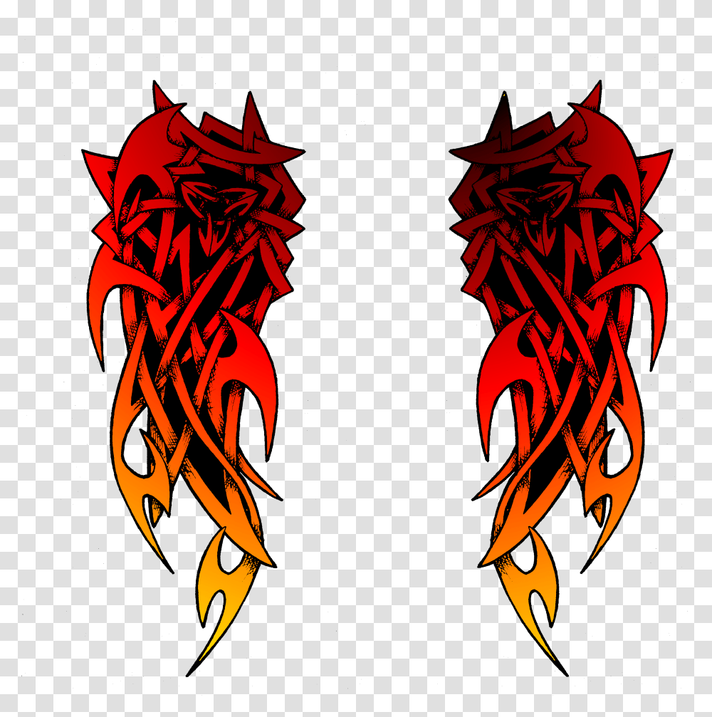 Color Tattoo Tattoo Hd Color, Dragon, Fire, Flame Transparent Png