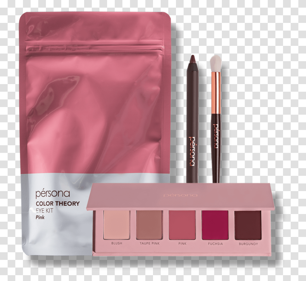 Color Theory Eye Kit Pink Makeup Brushes, Cosmetics, Text, Lipstick Transparent Png