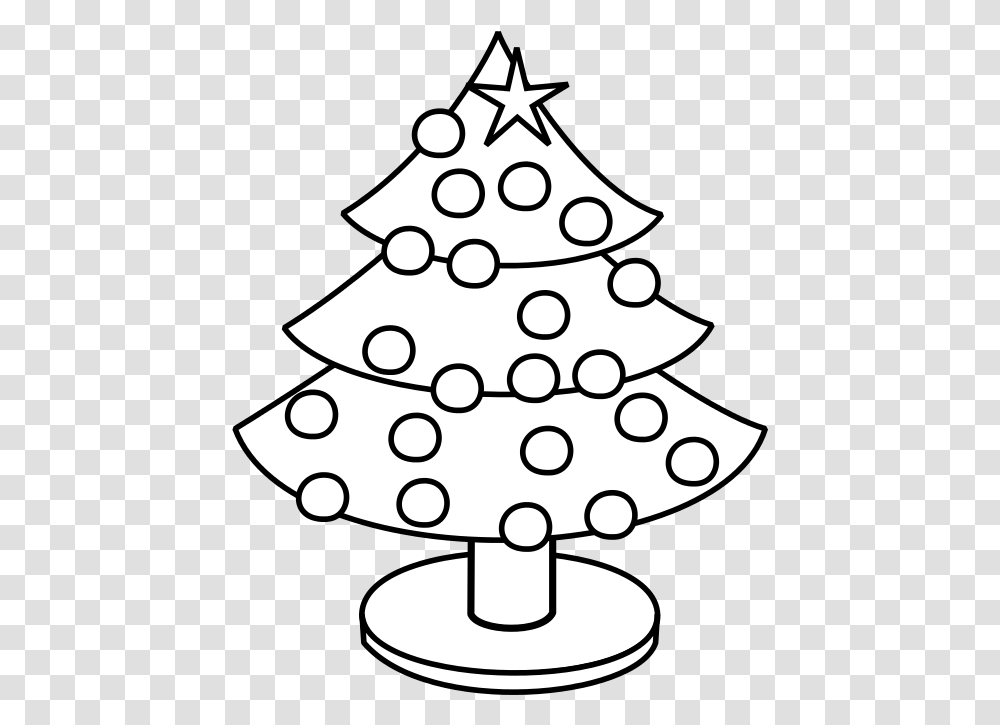 Color This Christmas Tree Make Christmas Tree In Page, Plant, Ornament, Cross Transparent Png