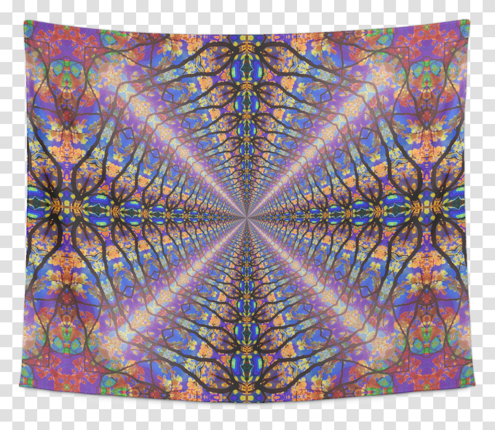Color Tunnel Tapestry Tapestry, Ornament, Pattern, Rug Transparent Png