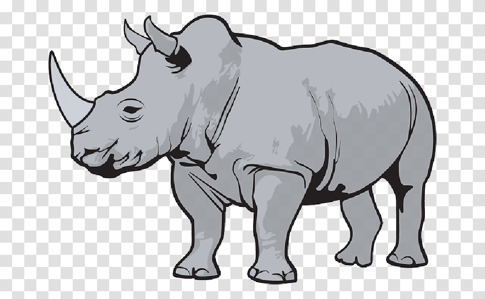 Color Wild Horn Animal Zoo Rhino Horns Rhino Clipart, Wildlife, Mammal Transparent Png