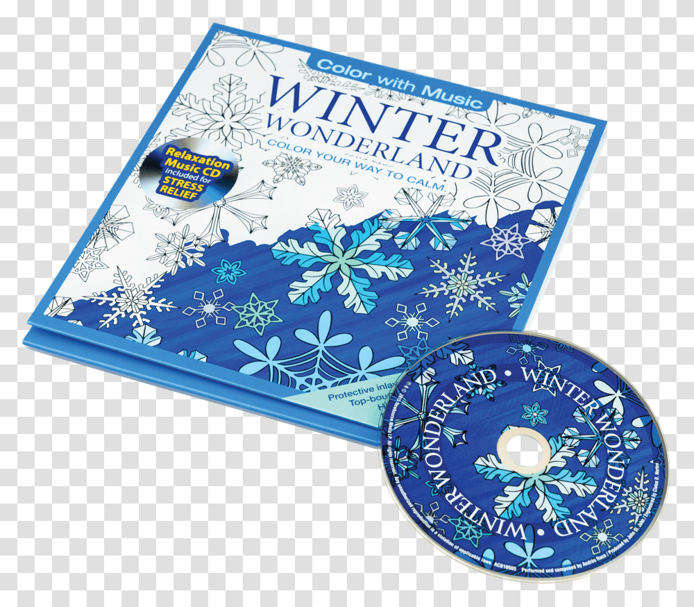 Color With Music Winter Wonderland Adult Coloring Book Art Paper Transparent Png