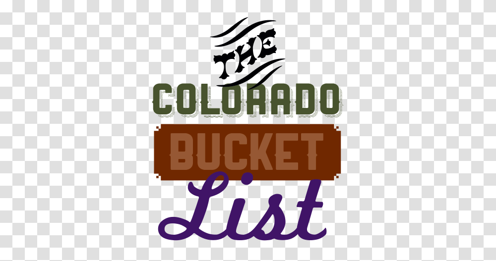 Colorado Bucket List, Calligraphy, Handwriting, Label Transparent Png
